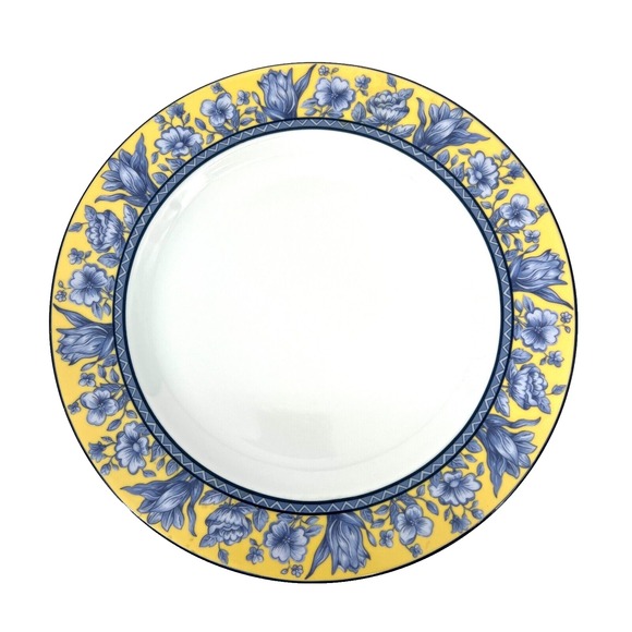 Coventry Palace Garden 12" Chop Plate (Round Platter) Fine Porcelain Floral Blue - Picture 1 of 9